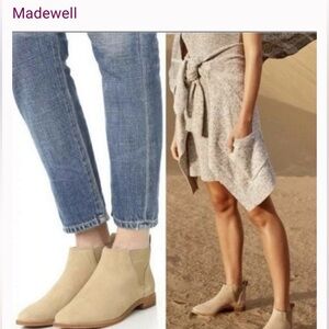 Madewell Cliff Suede Bryce Chelsea Boots, Size 8